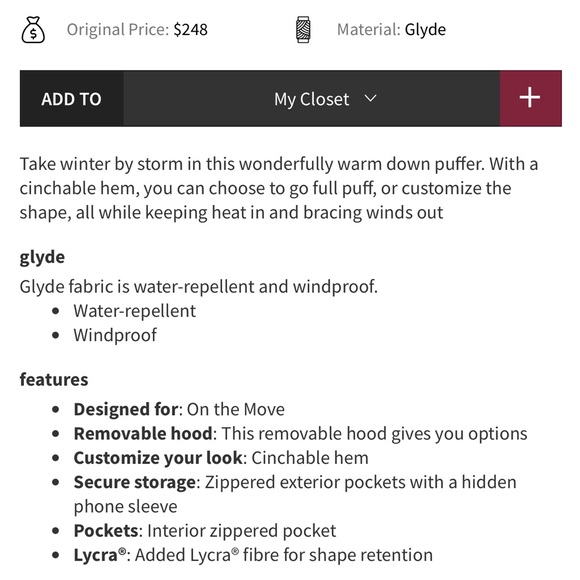 lululemon athletica Pink Fawn Cropped wunder Puff Jacket - Picture 8 of 8